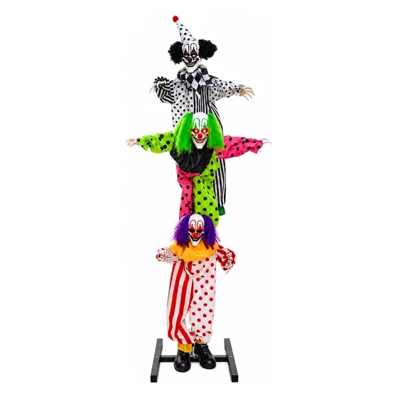 Duskmere 6 ft Clown Animatronic, closer in
