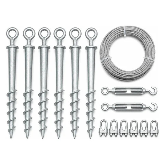 Ground-Lock Anchor Kit, 12 stakes, closer in