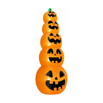 Hollowbrook 14 ft Pumpkin Inflatable, studio packshot on white