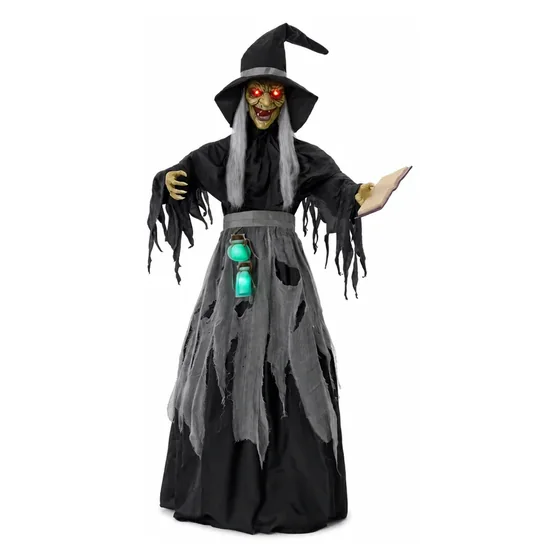 Ravenmoor Witch Animatronic, closer in